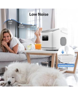 26Lbs, Countertop Ice Maker, Self-Cleaning, Bullet Ice, Digital Screen, 9 Cubes in 6 Mins