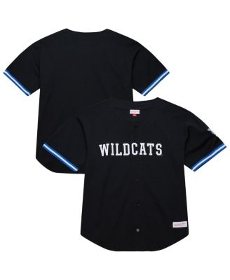 Mitchell & Ness - Men's Black Kentucky Wildcats On The Clock Full-Button Fashion Jersey