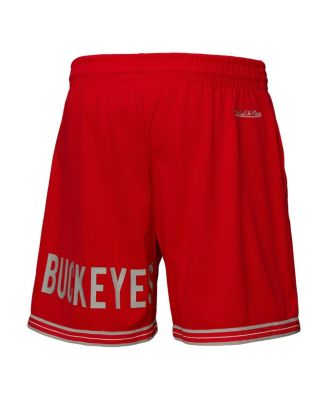 Men's&nbsp;Scarlet Ohio State Buckeyes Team Origins Mesh Shorts