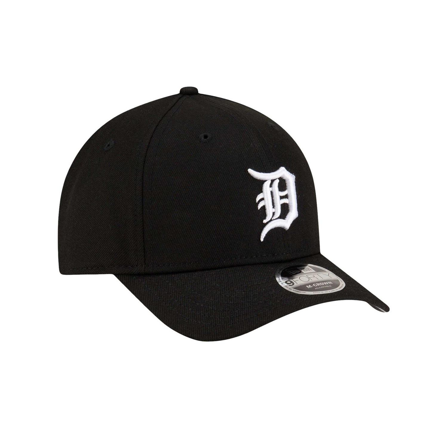 Men's Black Detroit Tigers Player Replica 9Forty Adjustable Hat