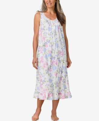 Aria - Women's Sleeveless Ballet Floral Nightgown