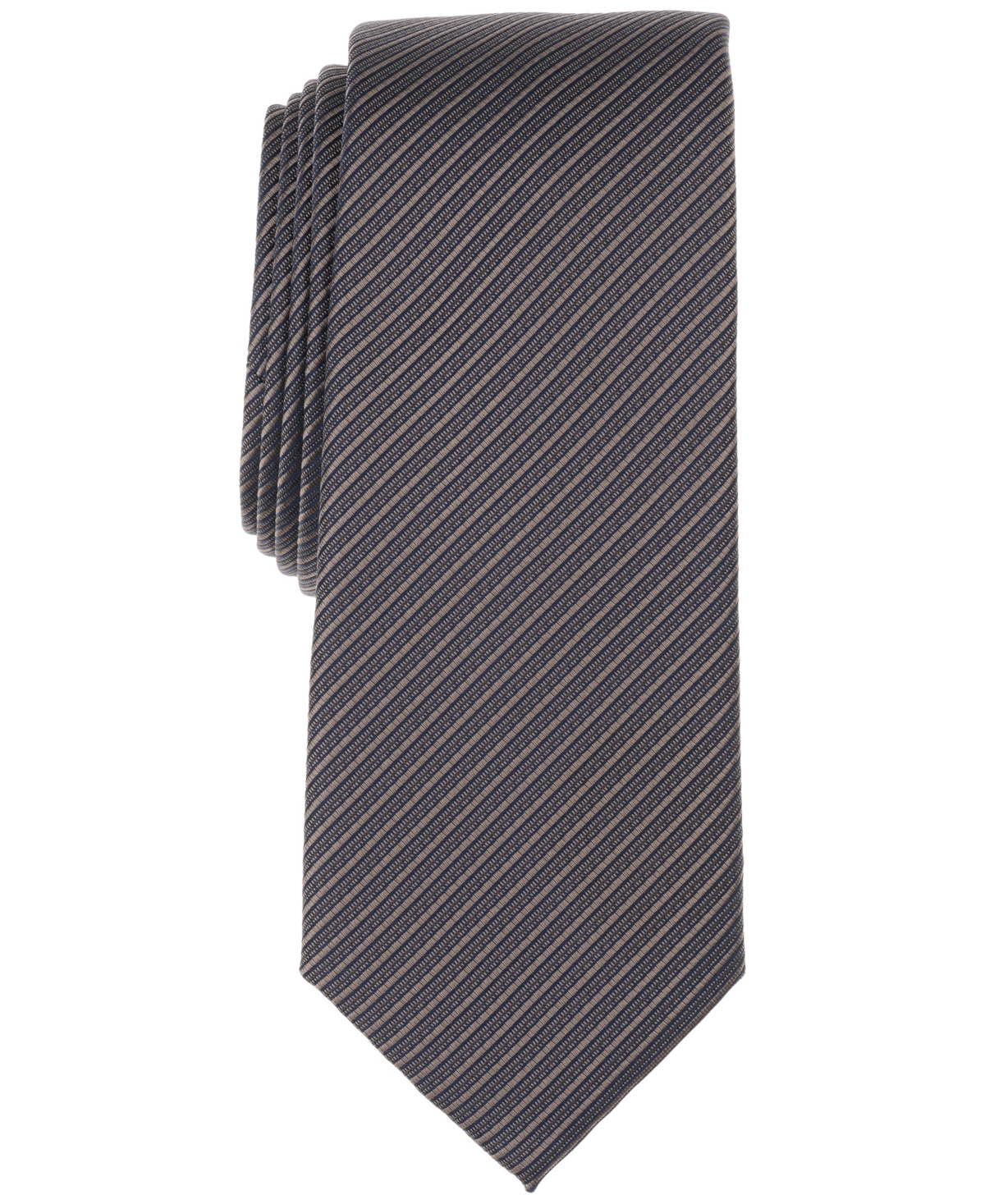 Men's Ness Stripe Tie, Exclusively at Macy's - Taupe