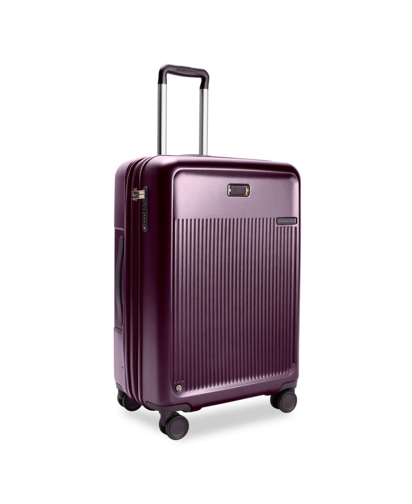 Чемодан Briggs & Riley 27" Sympatico Medium Expandable Spinner, цвет: Сливовый — фото 4
