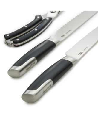 Leo Graphite 3-Piece Stainless Steel Forged Cutlery Set