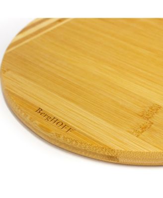 Bamboo Round Cutting Board, Striped