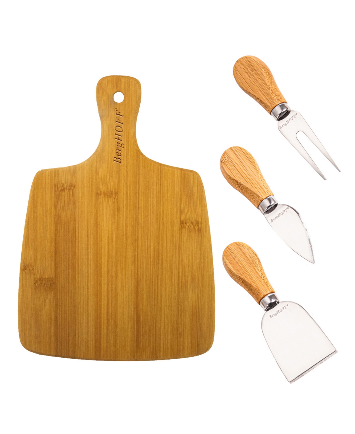 Berghoff Bamboo Paddle Cutting Board In Beige
