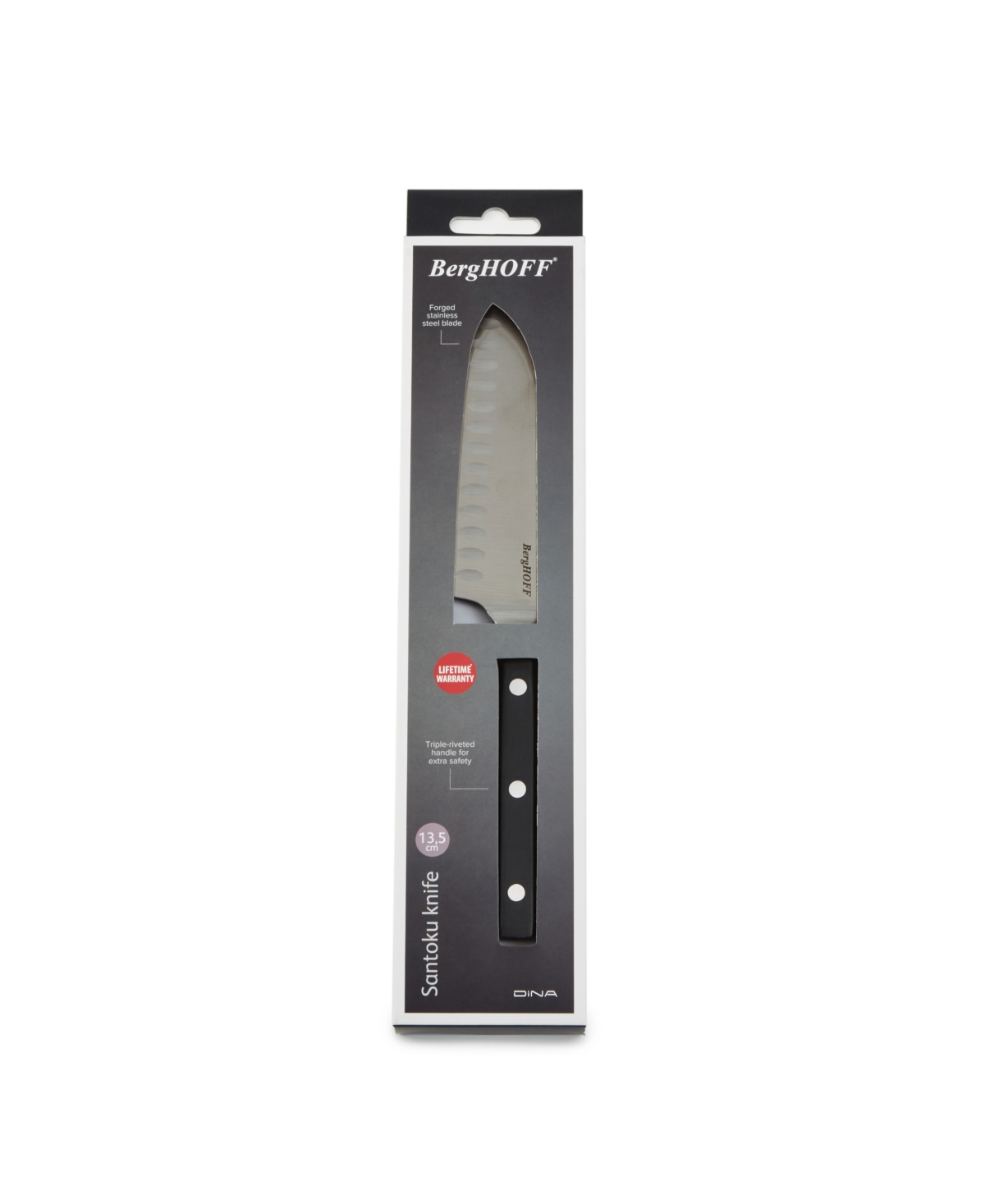 Berghoff Dina Gene 5.5-inch Santoku Knife In Black