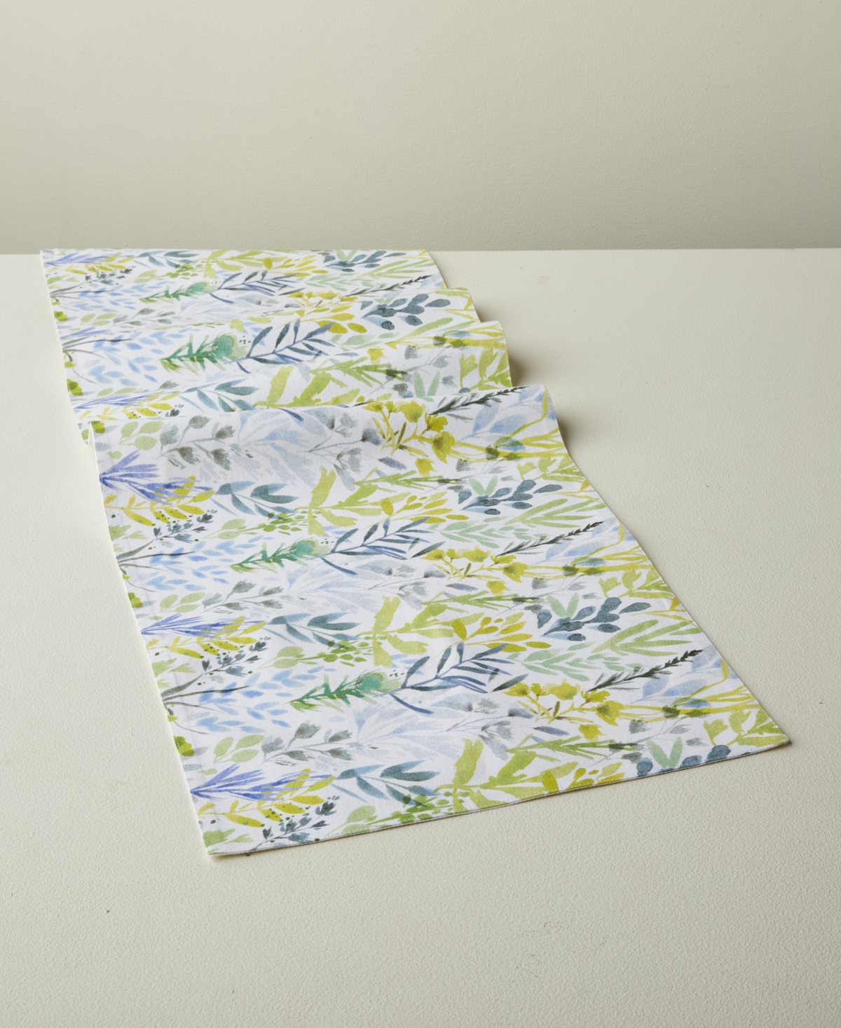 Tableau Blue Meadow Table Runner, 72" X 14" In Multi