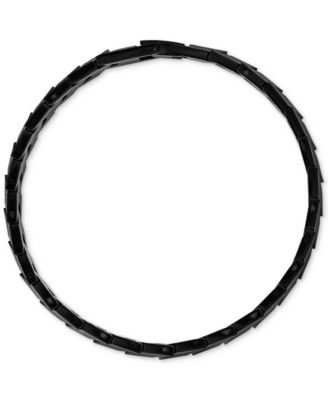 Diamond Chevron Flex Bracelet (1/4 ct. t.w.) in Black Ion-Plated Stainless Steel