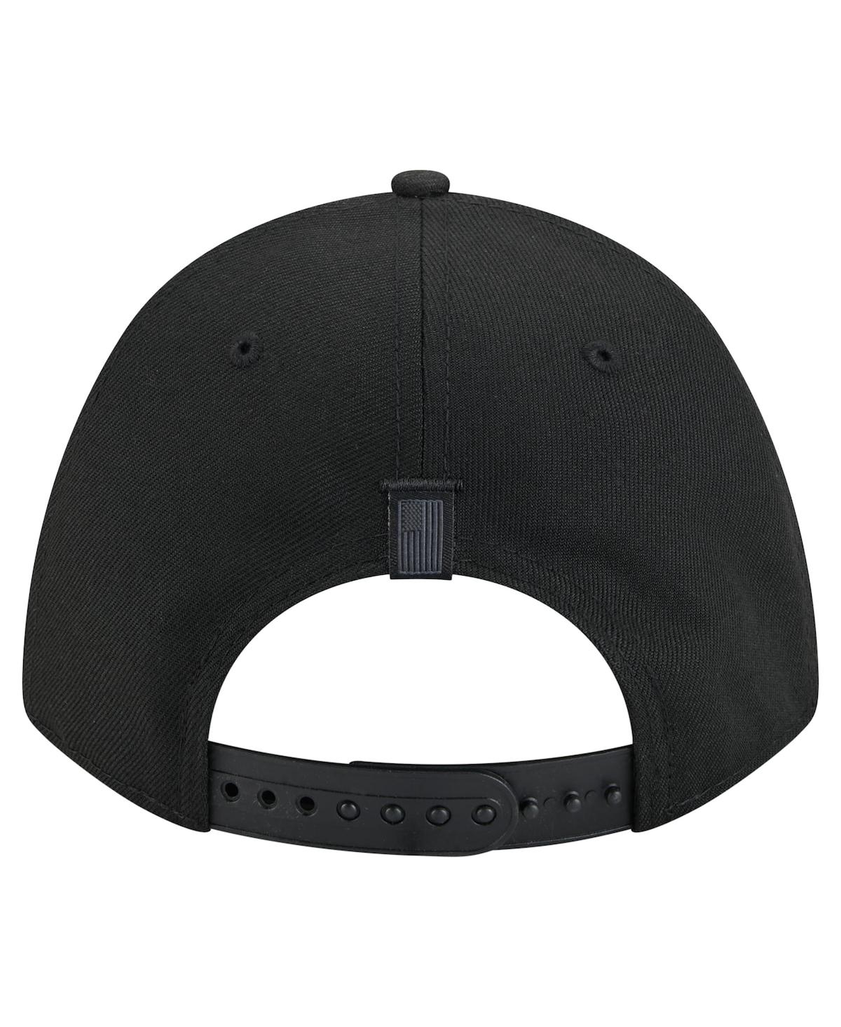 New Era Men's Black Boston Bruins Game Day Stealth Flag 9forty A-frame Adjustable Hat In Black