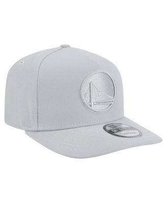 Men's Gray Golden State Warriors Colorpack A-Frame Pinch Front 9FIFTY Snapback Hat