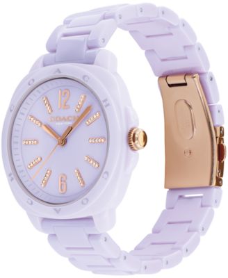 Women's Kitt Lavender Ceramic Bracelet Watch, 38mm