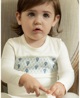 Baby Boys "Hot Air Balloon" Smocked Footie
