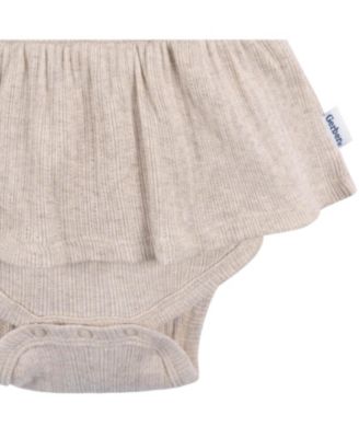 Baby Girls' 3-Pack Sleeveless Skirted Onesies Bodysuits, Winsome Orchid