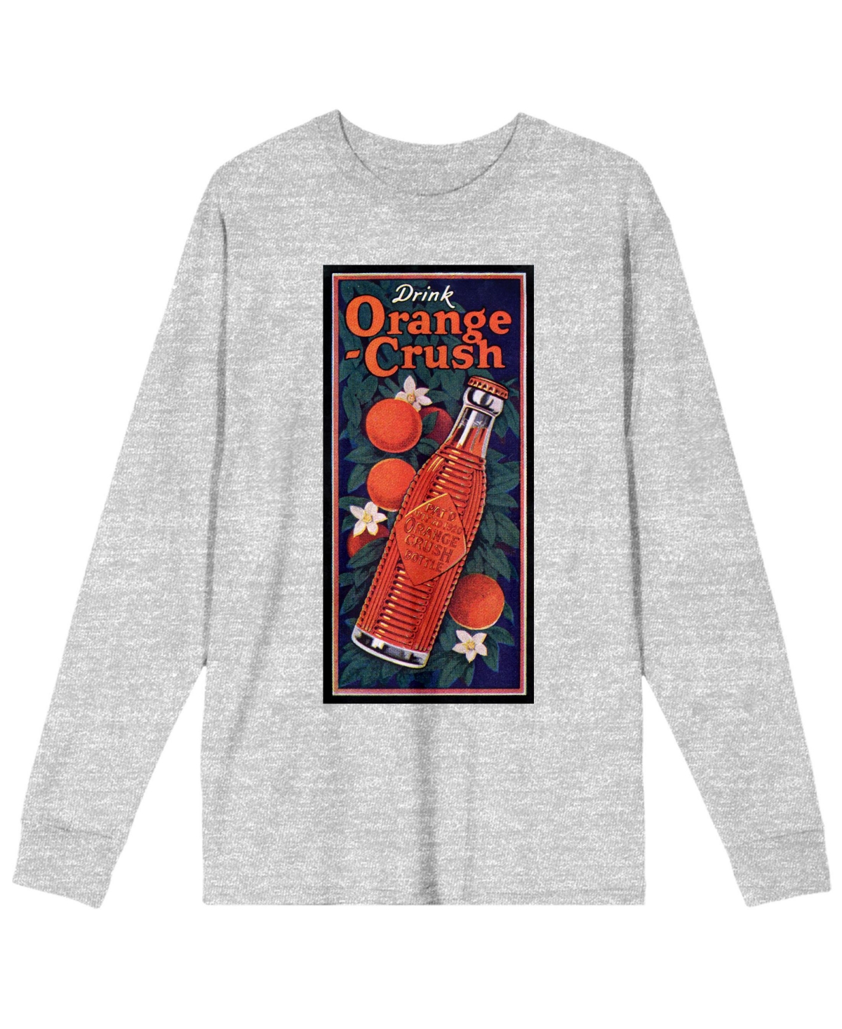 Men's Drink Athletic Heather Gray Long Sleeve Shirt-3XL - Gray