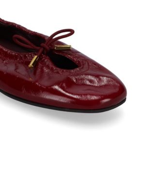 Rosalind Onix Burgundy Leather Ballet Flats