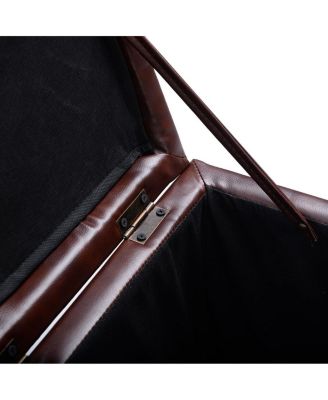 16 Inch Ottoman Pouffe Storage Box Lounge Seat Footstools