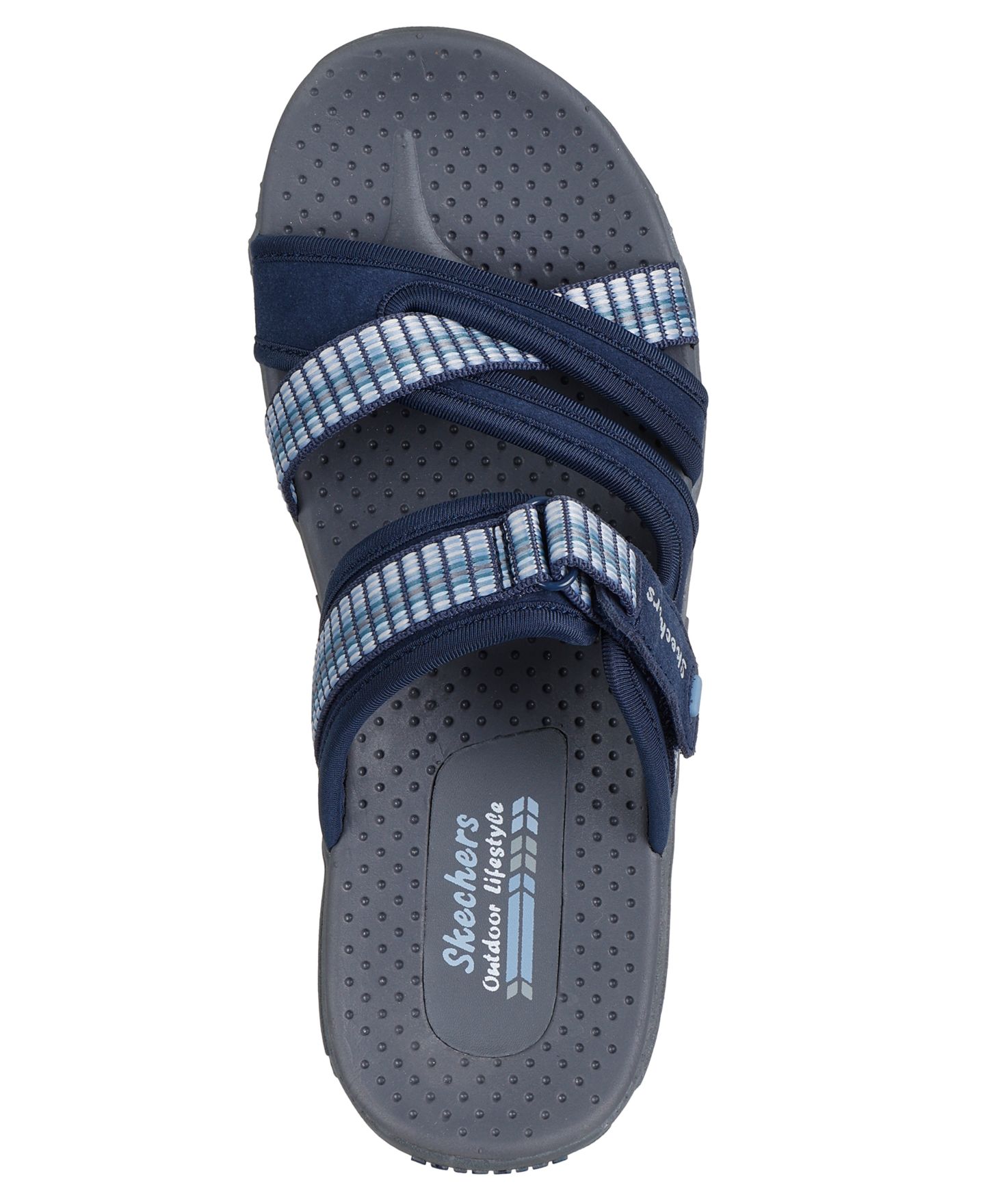 Женские сандалии Skechers Reggae - Color-Full Trail Slide, цвет: Тёмно-синий — фото 5