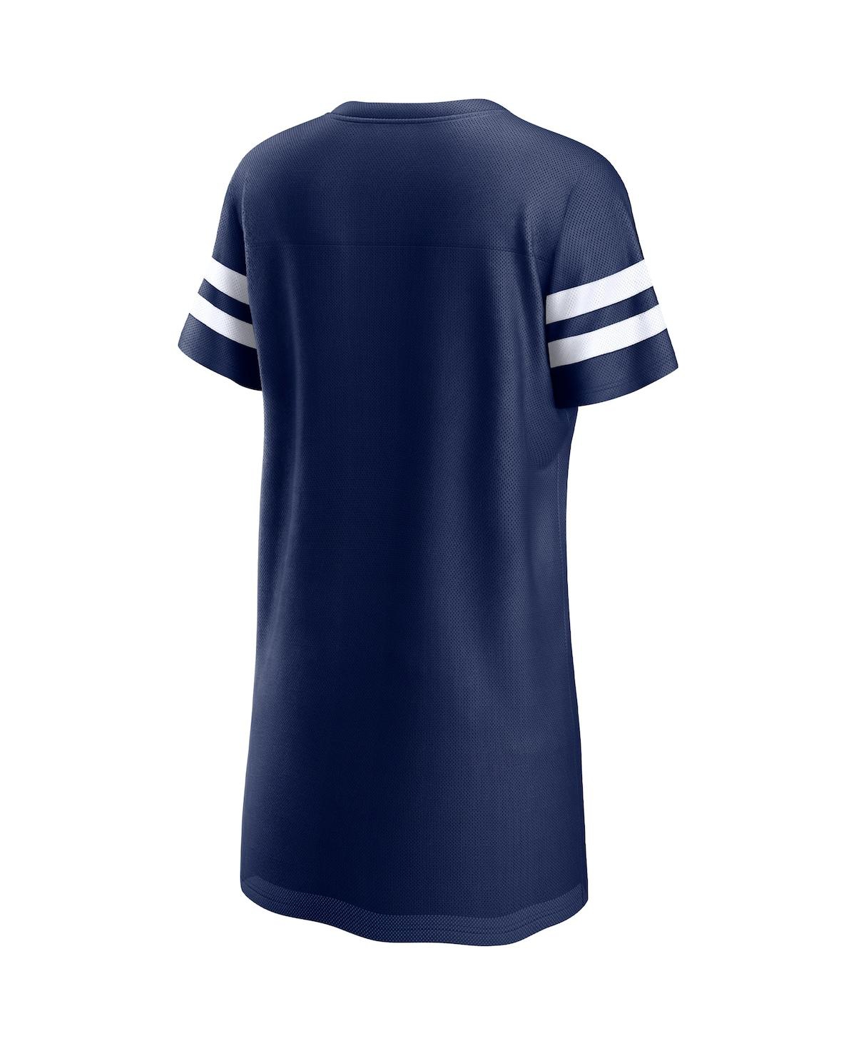 Fanatics Women's Navy Boston Red Sox Iconic Mesh Dress In Navy