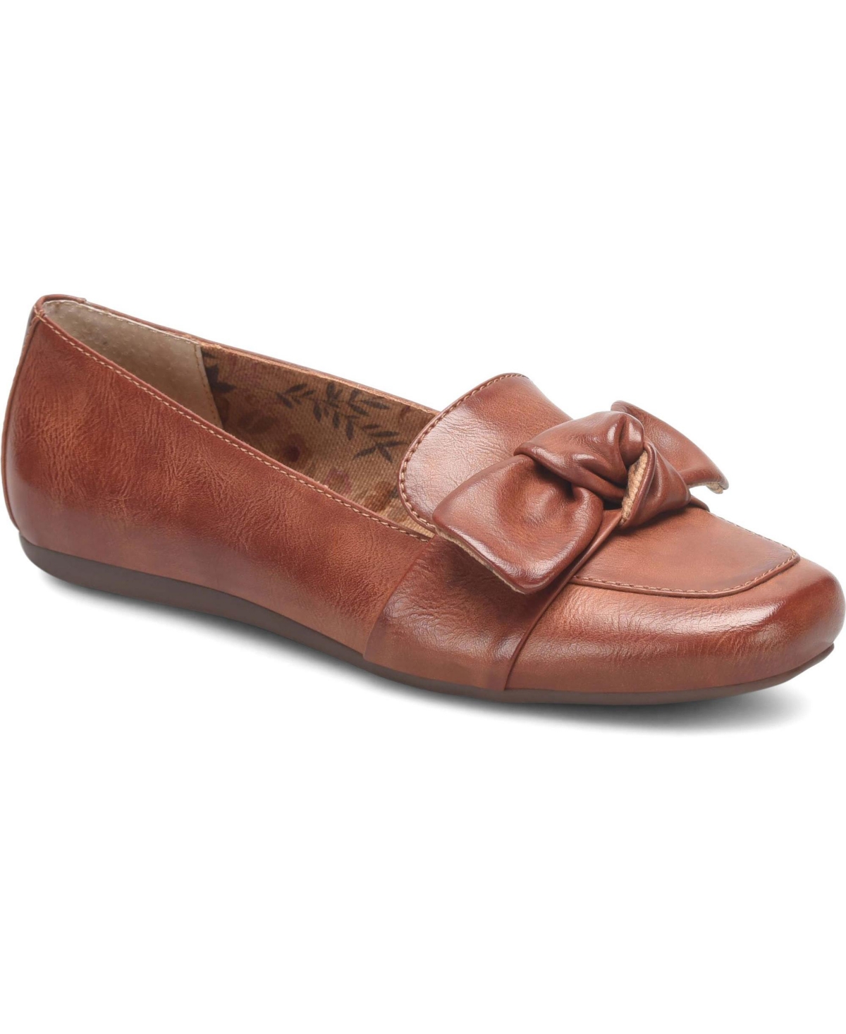 B.o.c. Women's  Paisley Slip-on Flats In Dark Tan Cognac