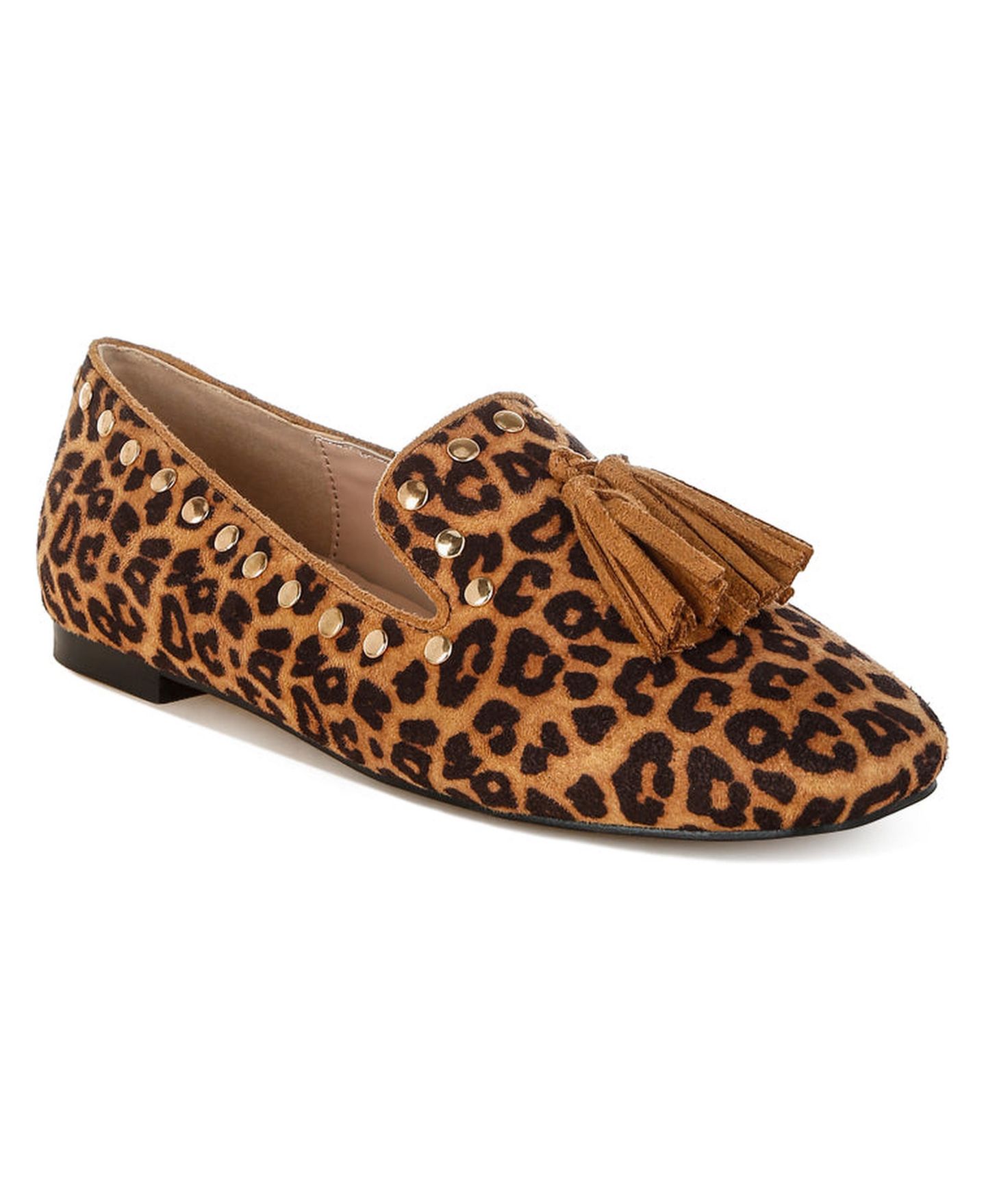 Женские туфли Rag & Co Niloha Studs and Tassels Detail Leopard, цвет: Коричневый — фото 2