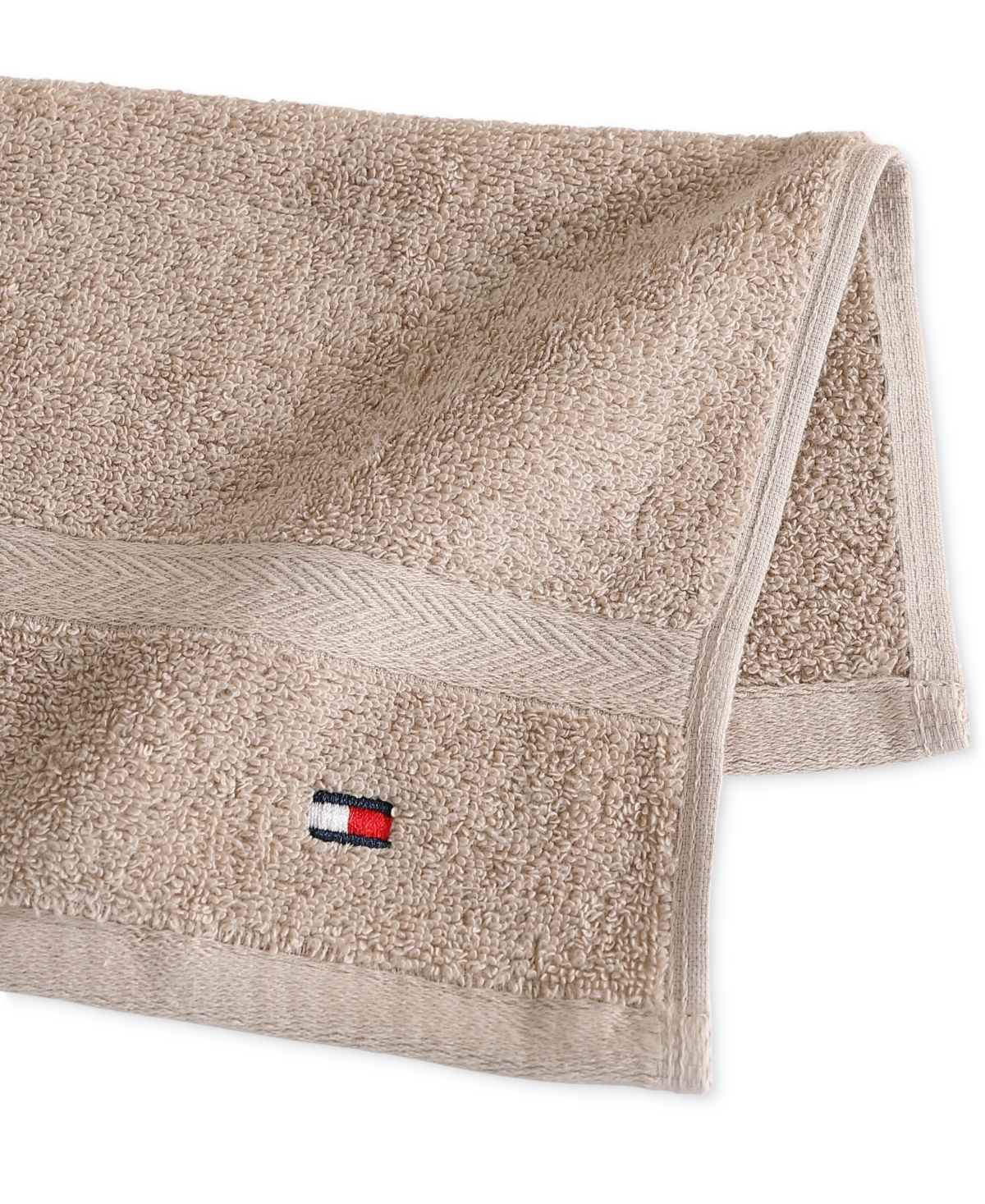Tommy Hilfiger Home Modern American Solid Cotton Washcloth, 13" X 13"
