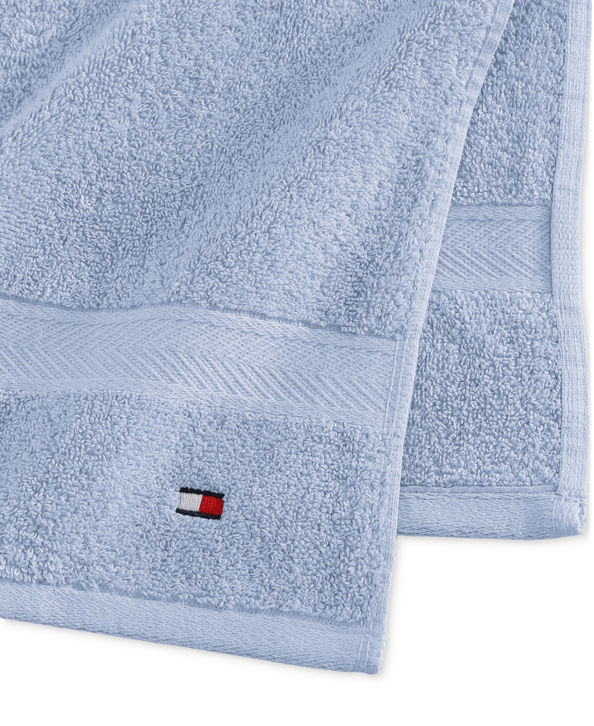 Shop Tommy Hilfiger Home Modern American Solid Cotton Hand Towel, 16" X 26"