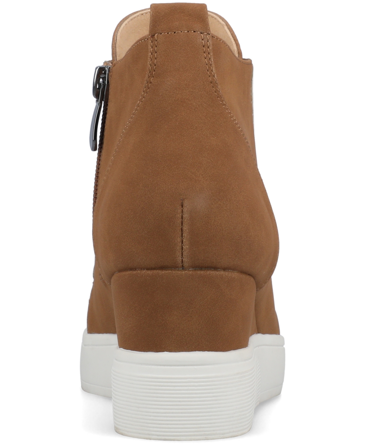 Shop Journee Collection Women's Clara Inside Zip Wedge Sneakers