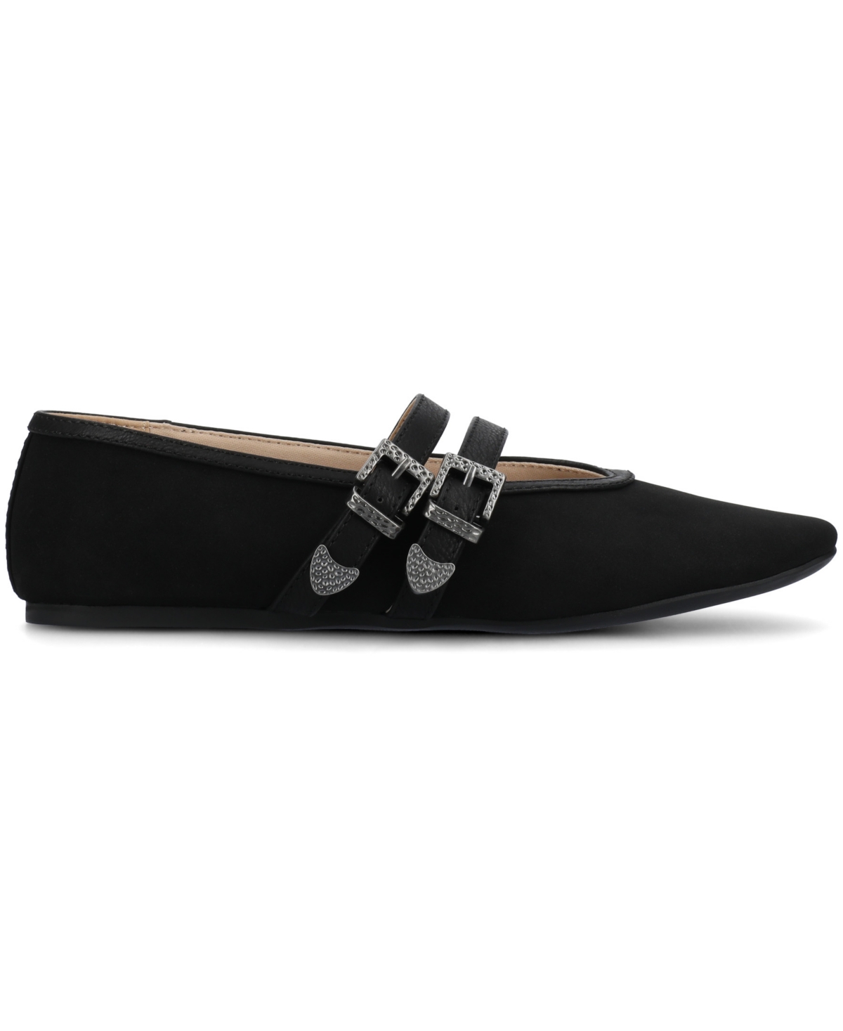 Journee Collection Women's Florene Almond Toe Mary Jane Casual Flats
