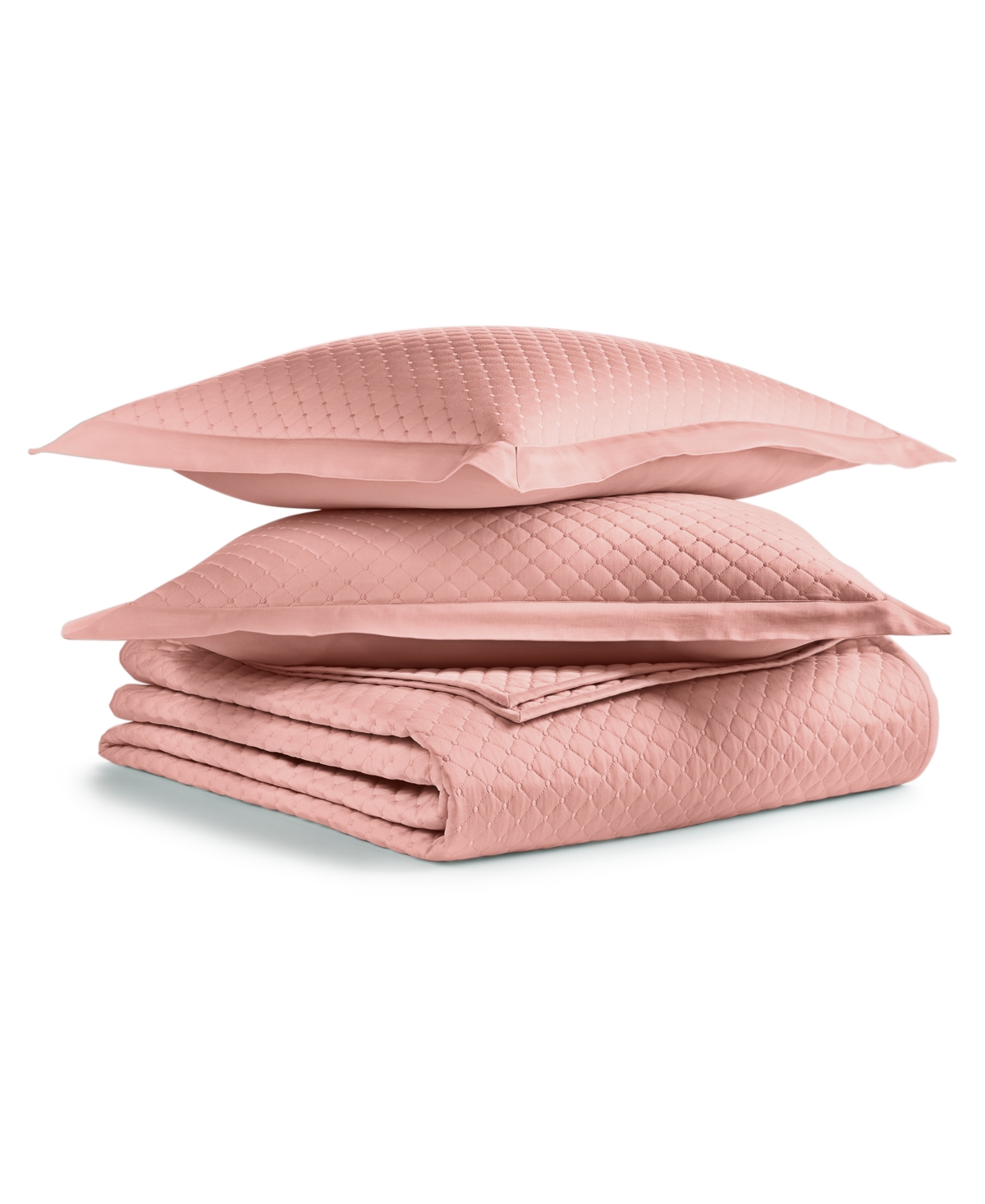 Charter Club Quilted Cotton 3-pc. Coverlet Set, Full/queen, Exclusively At Macy's In Coral