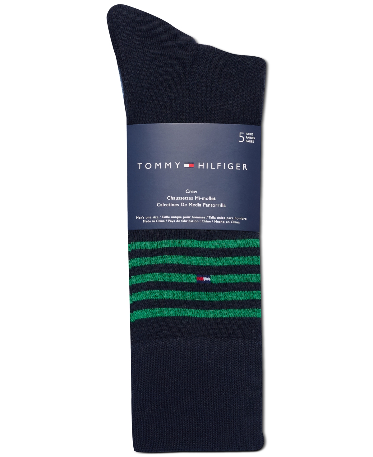 Tommy Hilfiger Men's 5-pk. Patterned Crew Dress Socks