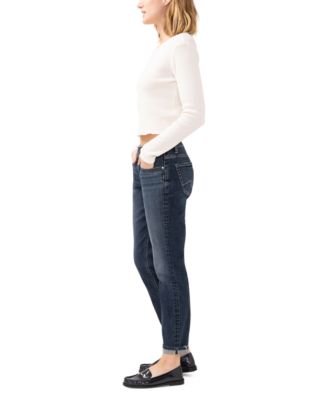 Women's Boyfriend Mid Rise Slim-Leg Jeans