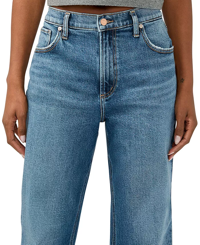 Women's Baggy Mid Rise Bootcut Jeans - thumbnail 3