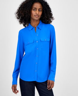 I.N.C. International Concepts - Women's Flap-Pocket Shirt