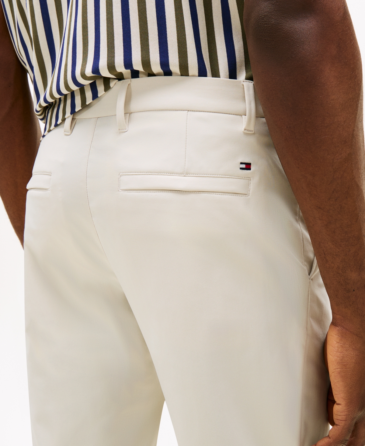 Tommy Hilfiger Men's Denton Tailored Fit Knit Tech Chinos