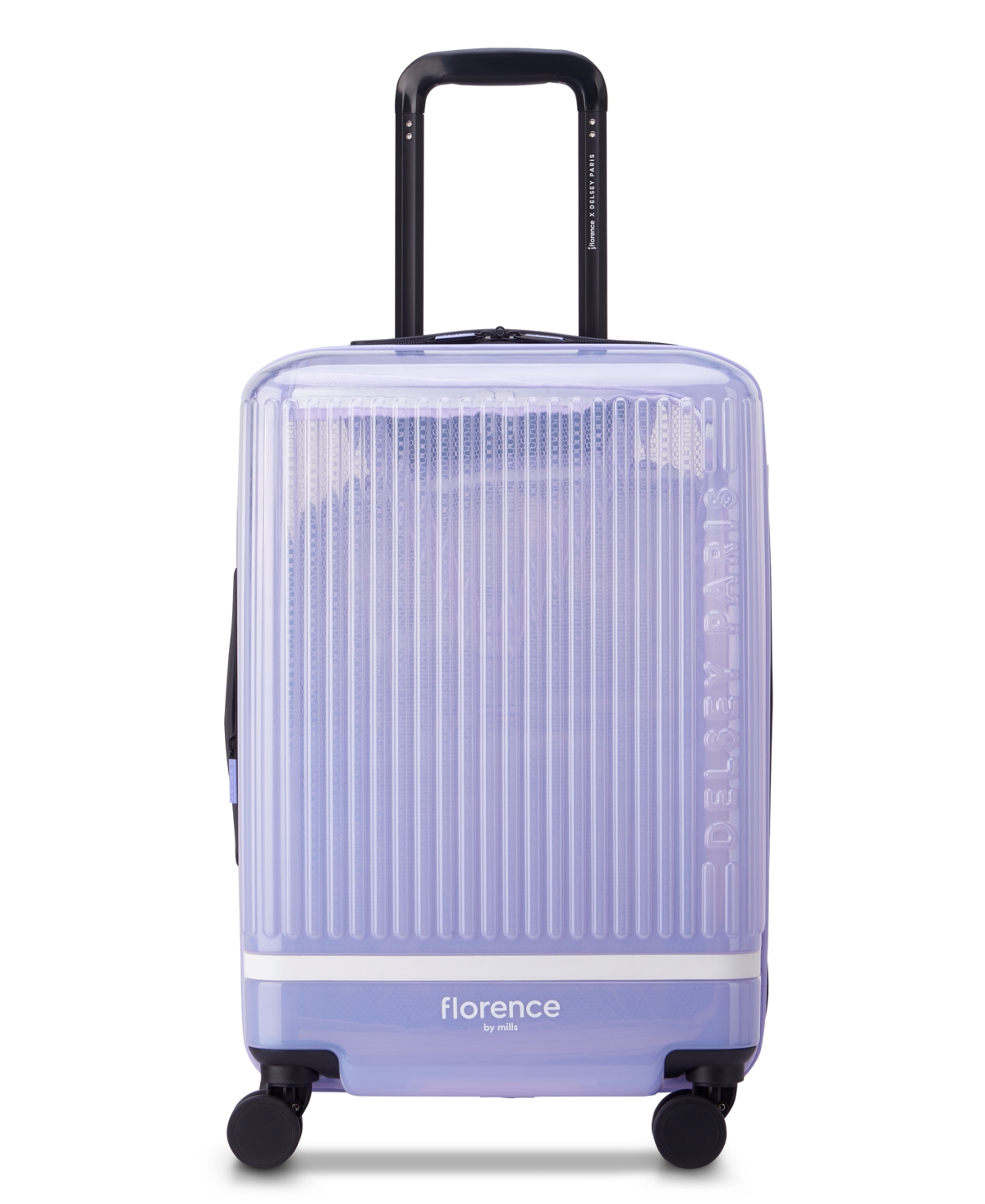 FLORENCE BY MILLS X DELSEY PARIS 20" GOTTA GLOW EXPANDABLE CARRY-ON SPINNER UPRIGHT 