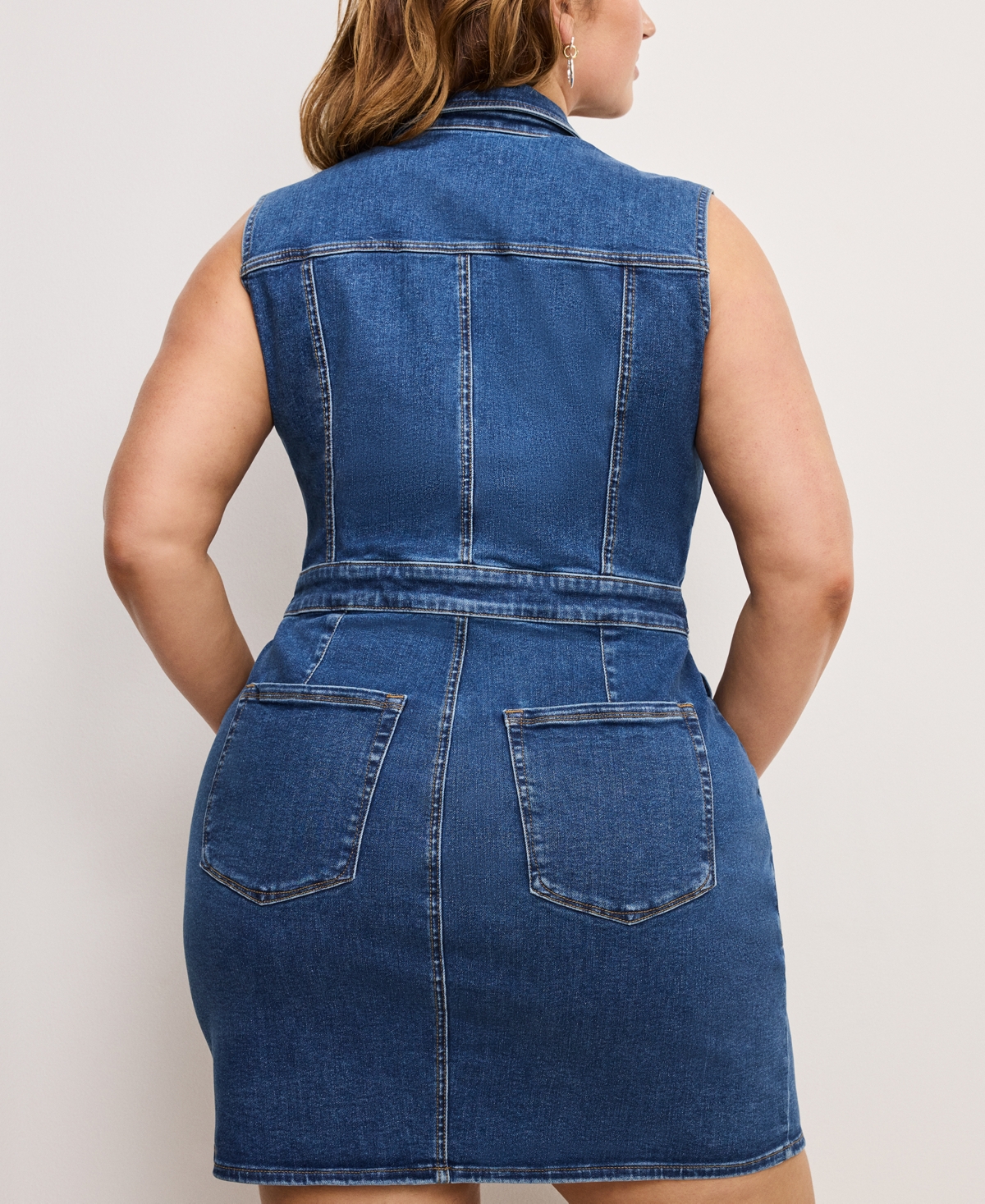 Shop Good American Women's Fit For Success Mini Dress In Indigo594