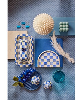 Royal Check Enameled Napkin Holder