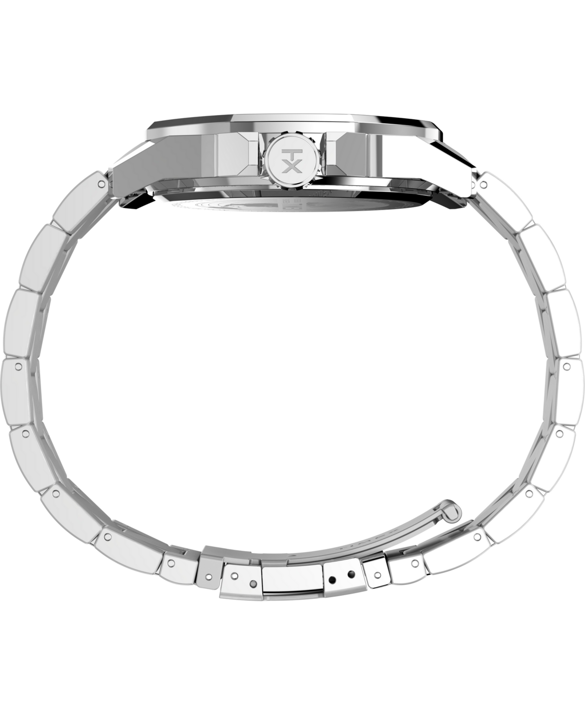 Timex Men's Analog Black Stainless Steel Watch, 46mm