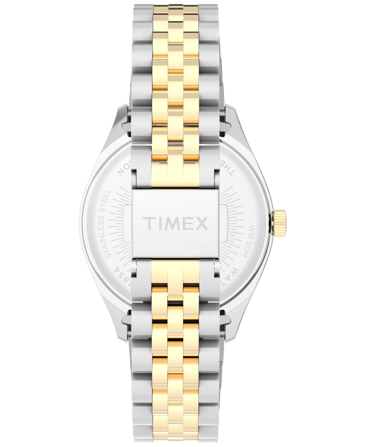 Женские часы Timex Analog Two-Tone Stainless Steel Watch, 36mm — фото 4