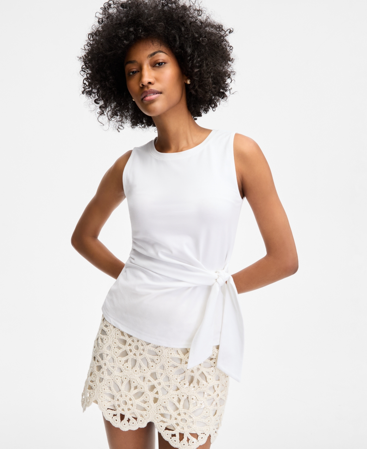 On 34th Women's Side-tie Tank Top, Exclusively At Macy's