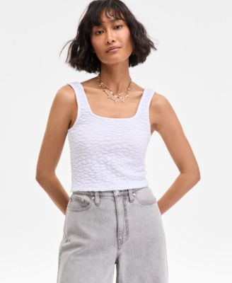 On 34th - Women's Textured Knit Tank Top