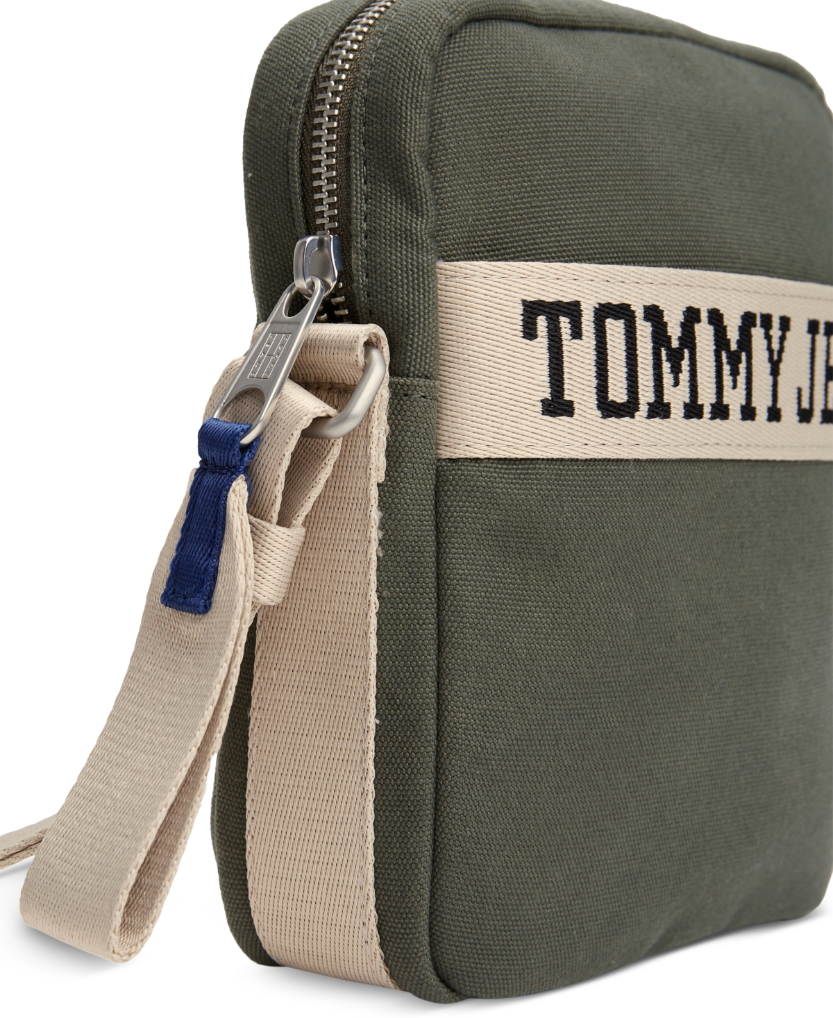 Tommy Hilfiger Men's Tommy Jeans Retro Reporter Bag In Pewter Green
