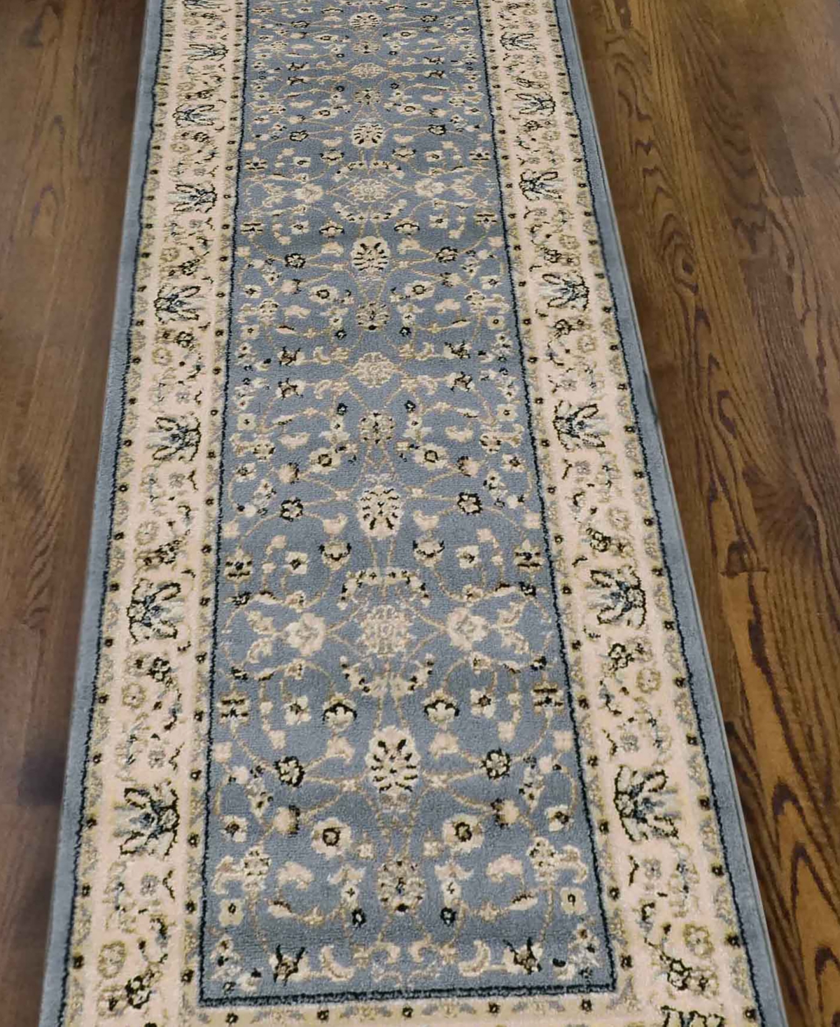 Km Home Pesaro 1596 2'2" X 7'7" Runner Area Rug In Gray,blue
