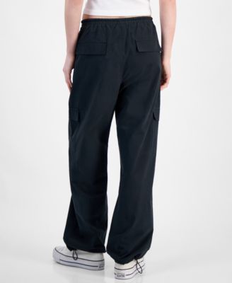 Juniors' Drawstring Cargo Parachute Jeans