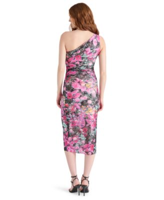 Women's Sacha Printed Lace One-Shoulder Sheath Dress