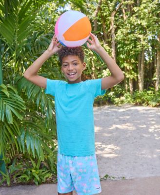 Big Boys Flamingo Printed Pull-On Swim Shorts	