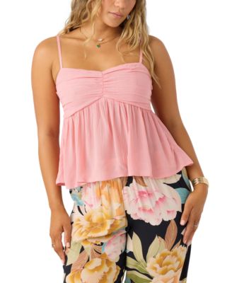 O'Neill - Juniors' Reeta Solid Woven Tank Top