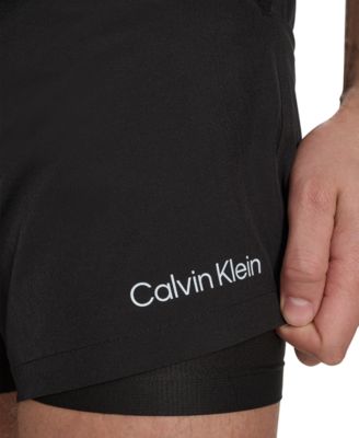 Men's Logo Elastic Waist Modern Euro 5" Volley Swim Trunks