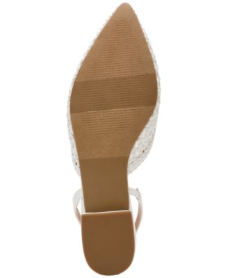 Women's Cashe Woven Slingback Pointed-Toe Flats
